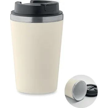 Termohrnek Pohárek s keramickým vnitřkem 350 - BLERM, béžová