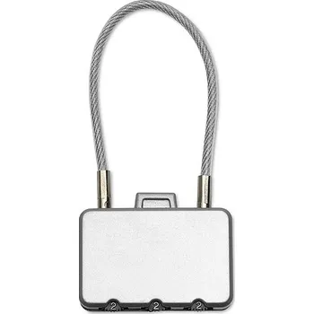 Zámek na kufr , stříbrná mat