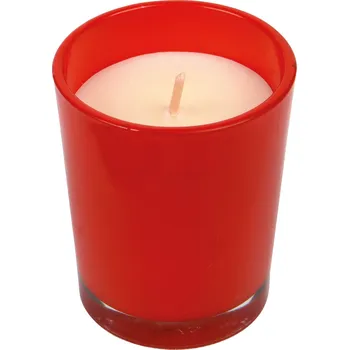 Svíčka Svíčka ve skle SPHERE, červená