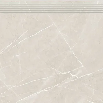 Dlažba Rako Touch DCP62904 schodovka 60x60 silk světle béžová rekt.