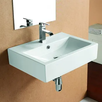 Umyvadlo BESTECO Cube White Keramické Umyvadlo na Desku, 42x42 cm, Čtvercové, Bílá