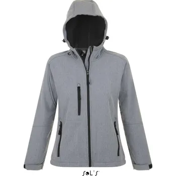 Pánská bunda Sol's Replay Women - Hooded Softshell, šedá (Sport Grey)