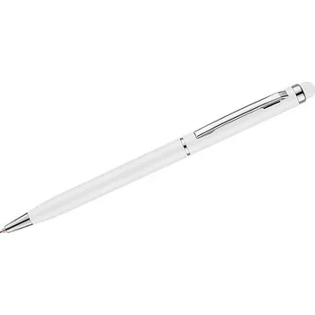 Kuličkové pero stylus TIN 2, bílá