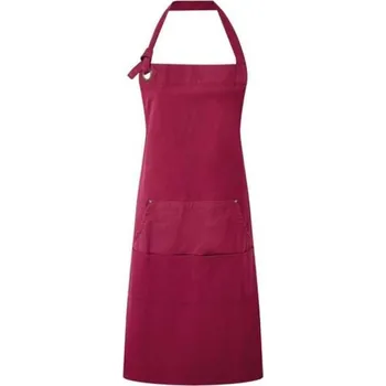 Premier 'calibre' Heavy Cotton Canvas Pocket Apron, červená (Maroon)