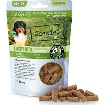 Pamlsek pro psa Chewies Lucky Bits Senior Králík a kuře 80 g