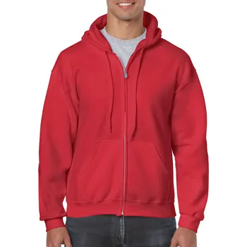 Pánská mikina Gildan Heavy Blend™ Adult Full Zip Hooded Sweatshirt mikina, červená (Red)