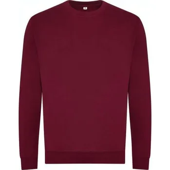 Pánská mikina Just Hoods Organic Sweat, červená (Maroon)