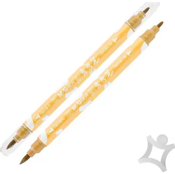 Popisovač 1 mm oboustranný, metalická zlatá