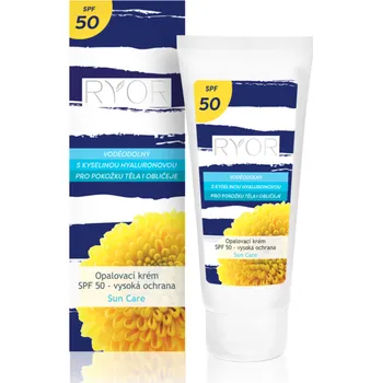 Přípravek na opalování RYOR Opalovací krém SPF 50 - vysoká ochrana + dáreček 3 vzorečky zdarma