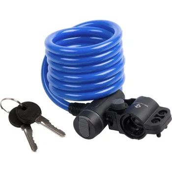 Zámek na kolo Zámek M-Wave 10x1800mm modrý