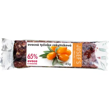 Josef´s snacks Josef’s snacks Ovocná rakytníková tyčinka 45g DMT 12/2025