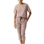 Dámské krátké pyžamo Atlantic NLP-488 Pudrové XXL Růžová