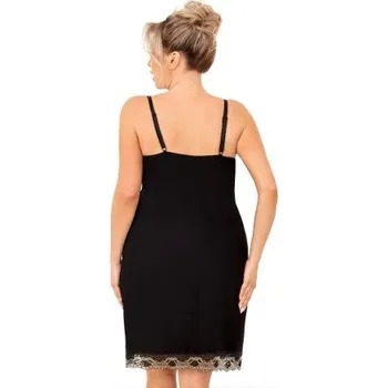 Dámské noční prádlo Noční košilka Donna Hana II - viskóza Černá 3XL(46)