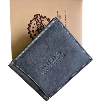 Peněženka Pánská kožená peněženka Wild´s Collection grey
