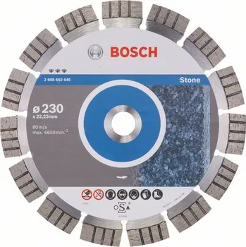 Řezný kotouč BOSCH Diamantový rezací kotouc Best for Stone 230 x 22,23 x 2,4 x 15 mm