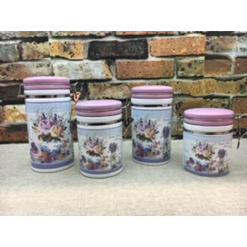 Dóza na potraviny Dóza s patentom sada 4ks SWEET