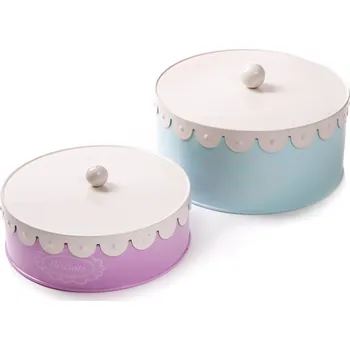 Dóza na potraviny Dóza sada 2ks plechová