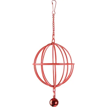 Pro hlodavce FLAMINGO stojan míček MIL červený průměr 7cm