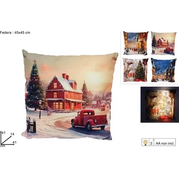 Vánoční dekorace PROHOME - Polštář vánoční 41x41cm LED různé druhy