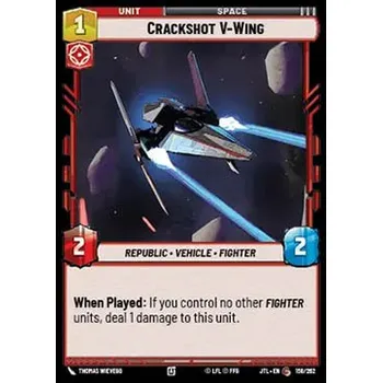 Sběratelská karetní hra Crackshot V-Wing 158/202 - Jump to Lightspeed Typ karty: Standard