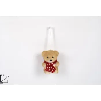 Vánoce PROHOME - Medvídek vánoční 8,5cm