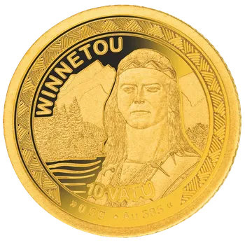 Vinnetou Proof, zlatá mince, Proof