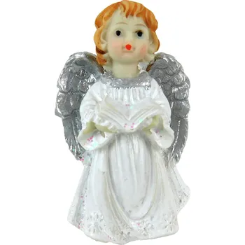 Vánoce PROHOME - Anděl stříbrný 7x4,5cm
