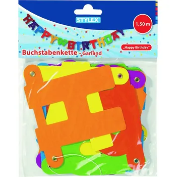 PROHOME - Girlanda 1,5m HAPPY Birthday