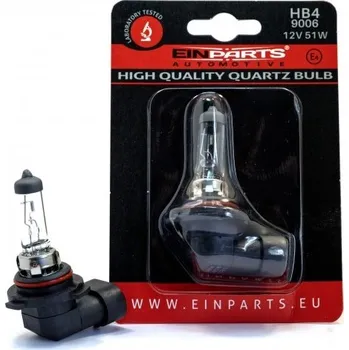Osvětlení automobilu Halogenová žárovka EPB57 HB4 9006 12V 51W v blistru EINPARTS AUTOMOTIVE