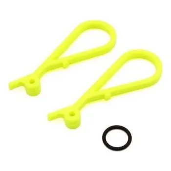 RC náhradní díl Fuel Tank Handle Kyosho Inferno MP9-MP10 MP11 (2) Fluo Yellow - expresní doprava