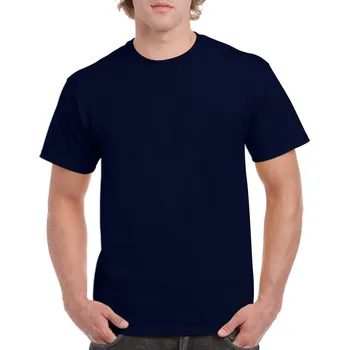 Pánské oblečení Gildan Heavy Cotton™ Adult T-shirt, modrá (Navy)
