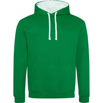 Pánská mikina Just Hoods Varsity Hoodie, zelená (Kelly Green)