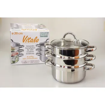 SSW - Parní hrnec 20cm 4dílná sada
