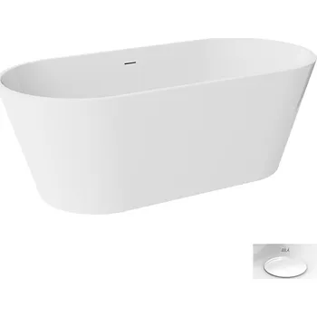 Vana Besco Akrylátová volně stojící vana Deeva 150x75 (170x80, 180x80) Rozměry (cm): 180x80, Typ a barva výpustě: Click-Clack se šterbinovým přepadem, bílá