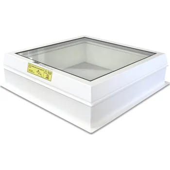 Okno Světlík plochý fixní DEKLIGHT BOX ACG/FIX dvojsklo manžeta 15 cm 90×120 cm