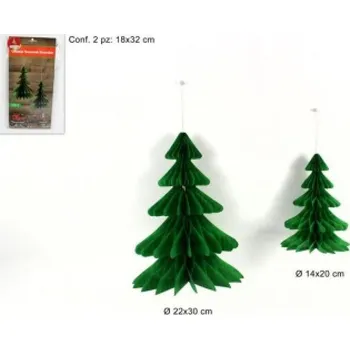 Vánoční dekorace PROHOME - Stromek vánoční závěsný 2ks