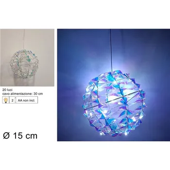 Vánoce PROHOME - Koule 15cm LED duhová