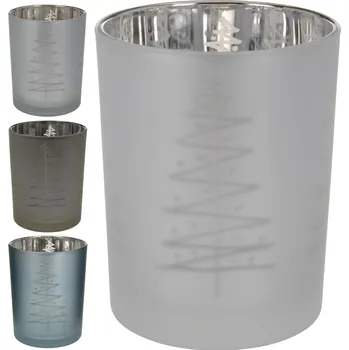 Svícen Svícen sklo 12,5cm různé barvy