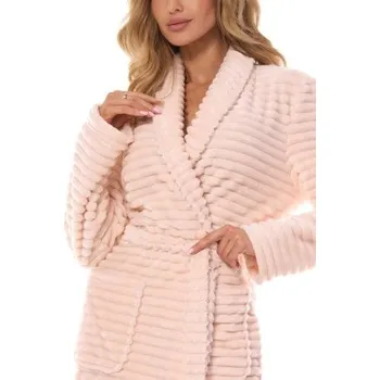 Dámský župan Dámský teplý župan LaL Ritta Světle oranžová XL