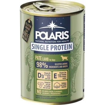 Polaris Single Protein paté Pes Jehněčí, konzerva 400 g PRODEJ PO BALENÍ (6 ks)