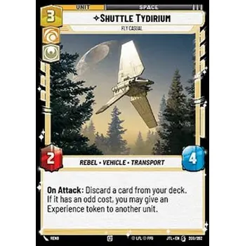 Karetní hra Shuttle Tydirium, Fly Casual 200/202 - Jump to Lightspeed Typ karty: Foil