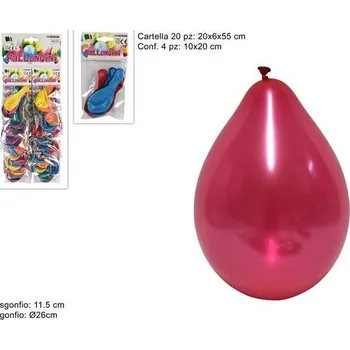 PROHOME - Balónky 4ks metalic různé barvy