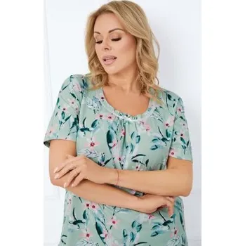 Dámská noční košile Noční košile Italian Fashion Alwea - bavlna Světle zelená 2XL