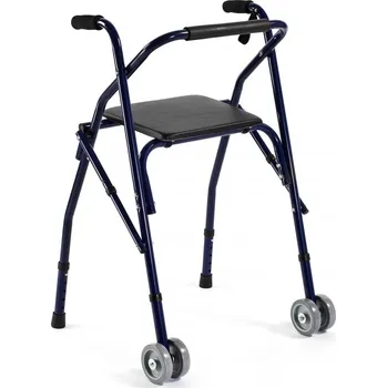 Chodítko pro seniory Hliníkové dvojkolové chodítko FS-914L BL, modrá
