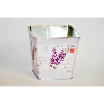 Květináč Květináč plech hranatý 9,5cm