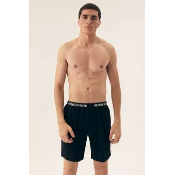 Pánské pyžamo Pánské pyžamové boxerky Henderson 42697 Select - bavlna Černá L