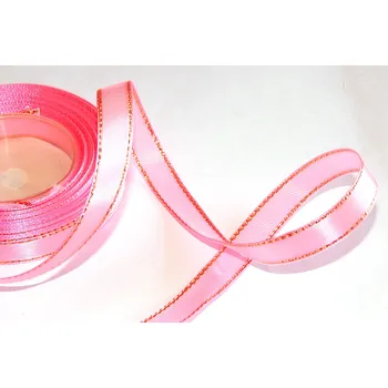 Stuha Stuha saténová s lurexem, WSO3039, šíře 6 mm