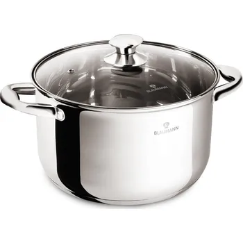 Hrnec BLAUMANN - Hrnec nerez a skleněná poklice 24cm 6l Gourmet Line