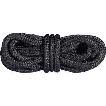 Tkaničky do bot Hrubé kulaté černé pevné šňůrky do turistických bot 150cm