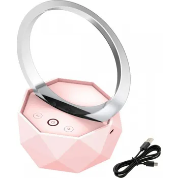 Bluetooth reproduktor RGB Bluetooth reproduktor FM rádio USB růžový